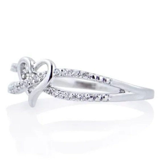 Infinity heart ring silver plated - Picture 2 of 3